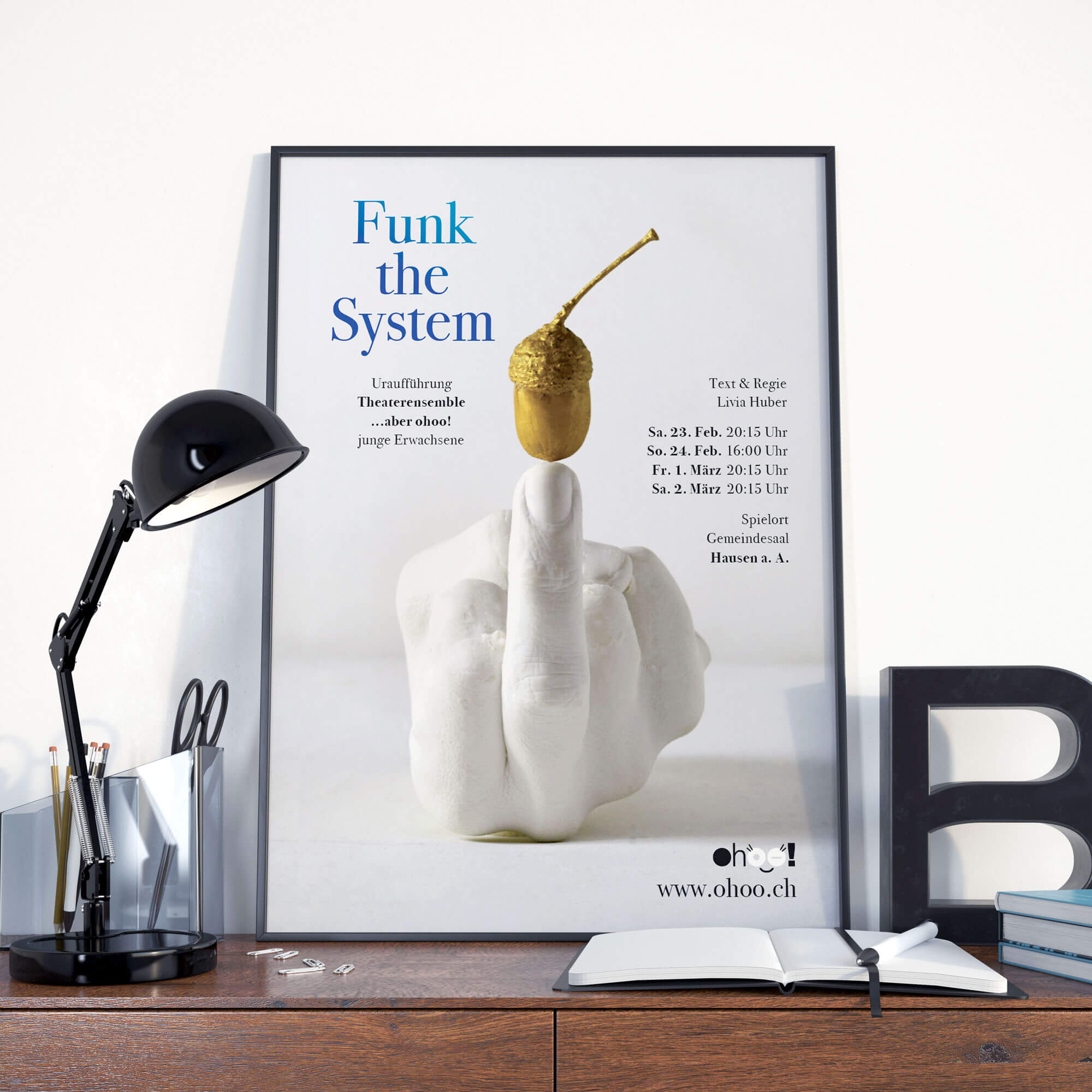 Theaterplakat «Funk the System»