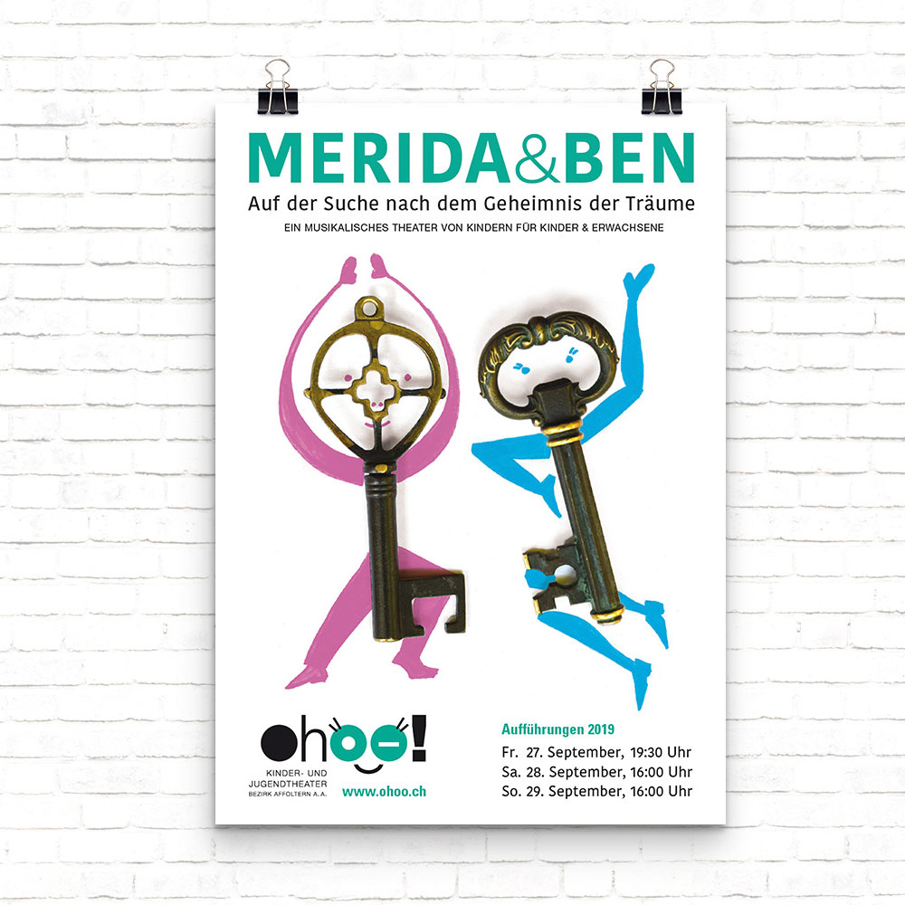 Theaterplakat «Merida und Ben»